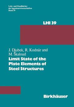 Couverture de l’ouvrage Limit State of the Plate Elements of Steel Structures