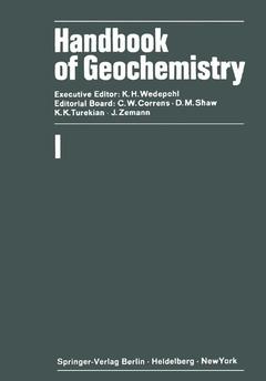 Couverture de l’ouvrage Handbook of Geochemistry