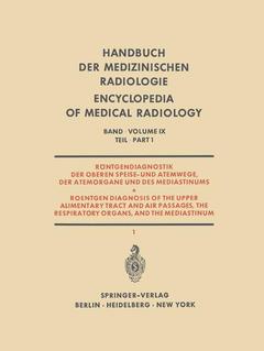 Couverture de l’ouvrage Röntgendiagnostik der Oberen Speise- und Atemwege, der Atemorgane und des Mediastinums