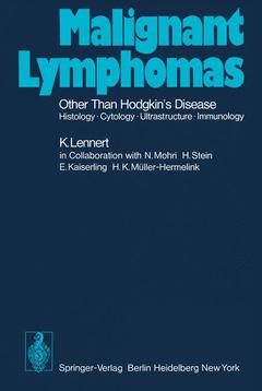 Couverture de l’ouvrage Malignant Lymphomas Other than Hodgkin’s Disease