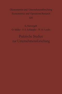 Couverture de l’ouvrage Praktische Studien zur Unternehmensforschung