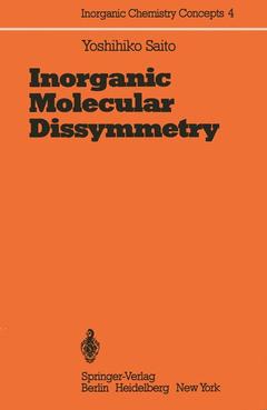 Couverture de l’ouvrage Inorganic Molecular Dissymmetry