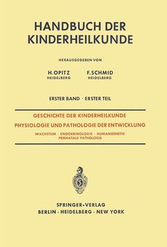 Cover of the book Geschichte der Kinderheilkunde Physiologie und Pathologie der Entwicklung