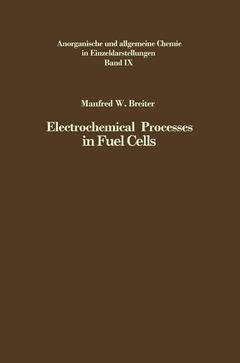 Couverture de l’ouvrage Electrochemical Processes in Fuel Cells