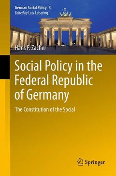 Couverture de l’ouvrage Social Policy in the Federal Republic of Germany