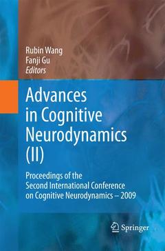 Couverture de l’ouvrage Advances in Cognitive Neurodynamics (II)