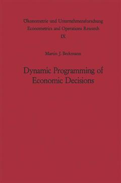Couverture de l’ouvrage Dynamic Programming of Economic Decisions