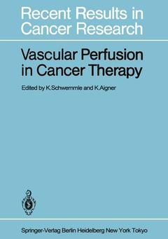 Cover of the book Vascular Perfusion in Cancer Therapy