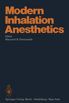 Couverture de l’ouvrage Modern Inhalation Anesthetics