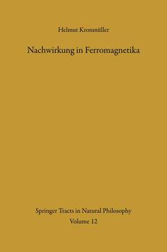 Couverture de l’ouvrage Nachwirkung in Ferromagnetika