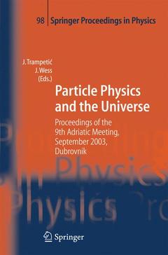 Couverture de l’ouvrage Particle Physics and the Universe