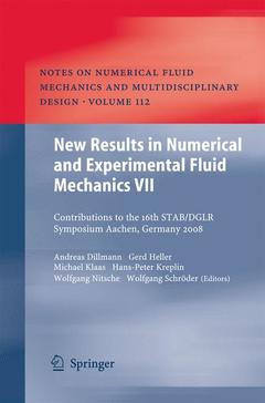 Couverture de l’ouvrage New Results in Numerical and Experimental Fluid Mechanics VII
