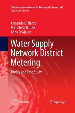 Couverture de l’ouvrage Water Supply Network District Metering