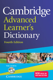 Couverture de l’ouvrage Cambridge Advanced Learner's Dictionary with CD-ROM