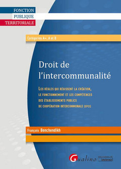 Cover of the book droit de l'intercommunalité