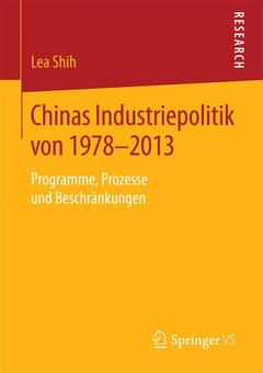 Couverture de l’ouvrage Chinas Industriepolitik von 1978-2013