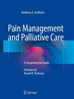 Couverture de l’ouvrage Pain Management and Palliative Care