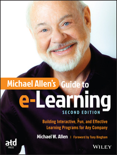 Couverture de l’ouvrage Michael Allen's Guide to e-Learning