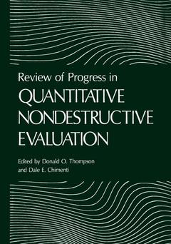 Couverture de l’ouvrage Review of Progress in Quantitative Nondestructive Evaluation