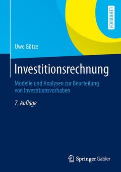 Cover of the book Investitionsrechnung