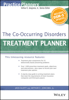 Couverture de l’ouvrage The Co-Occurring Disorders Treatment Planner, with DSM-5 Updates