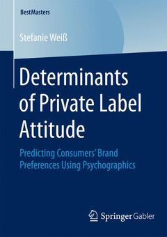 Couverture de l’ouvrage Determinants of Private Label Attitude