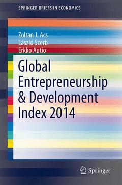 Couverture de l’ouvrage Global Entrepreneurship and Development Index 2014