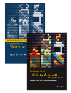 Cover of the book Fundamentals of Matrix Analysis with Applications Set