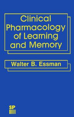 Cover of the book Clinical Pharmacology of Learning and Memory