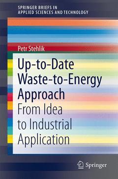 Couverture de l’ouvrage Up-to-Date Waste-to-Energy Approach