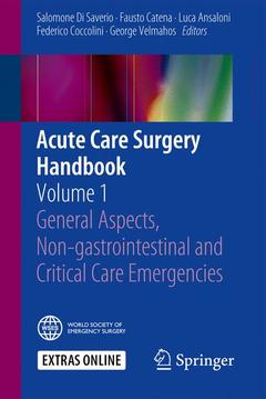 Couverture de l’ouvrage Acute Care Surgery Handbook