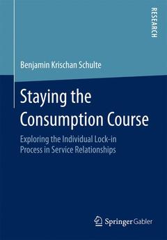Couverture de l’ouvrage Staying the Consumption Course