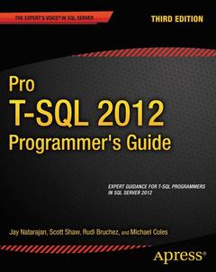 Cover of the book Pro T-SQL 2012 Programmer's Guide