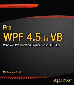 Couverture de l’ouvrage Pro WPF 4.5 in VB