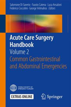 Couverture de l’ouvrage Acute Care Surgery Handbook