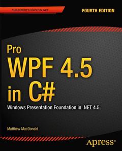 Couverture de l’ouvrage Pro WPF 4.5 in C#