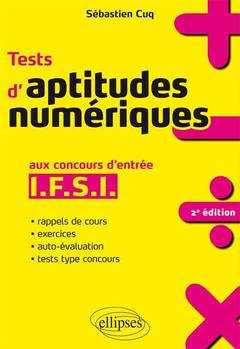 Cover of the book Tests d’aptitudes numériques aux concours d’entrée IFSI - 2e édition