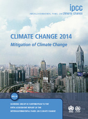 Couverture de l’ouvrage Climate Change 2014: Mitigation of Climate Change