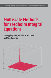 Couverture de l’ouvrage Multiscale Methods for Fredholm Integral Equations