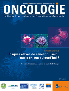 Couverture de l'ouvrage Oncologie Vol. 16 N° 9-10 - Septembre-Octobre 2014