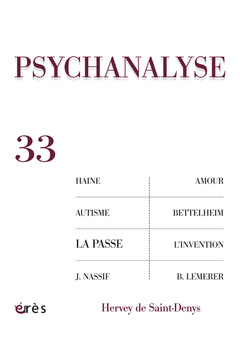 Couverture de l’ouvrage Psychanalyse N°33