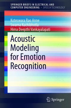 Cover of the book Acoustic Modeling for Emotion Recognition