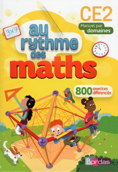 Couverture de l’ouvrage Au Rythme des maths CE2 2015 Manuel de l'élève