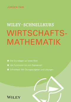 Couverture de l’ouvrage Wiley-Schnellkurs Wirtschaftsmathematik