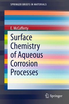 Couverture de l’ouvrage Surface Chemistry of Aqueous Corrosion Processes