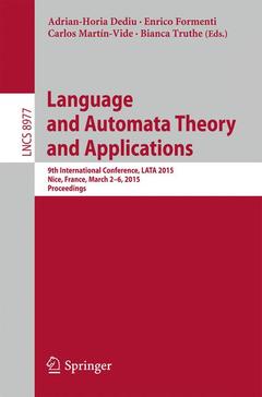 Cover of the book Language and Automata Theory and Applications