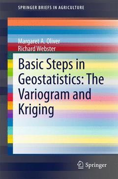 Couverture de l’ouvrage Basic Steps in Geostatistics: The Variogram and Kriging