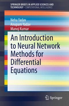 Couverture de l’ouvrage An Introduction to Neural Network Methods for Differential Equations