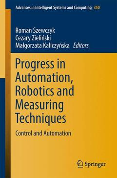 Couverture de l’ouvrage Progress in Automation, Robotics and Measuring Techniques