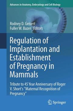 Couverture de l’ouvrage Regulation of Implantation and Establishment of Pregnancy in Mammals